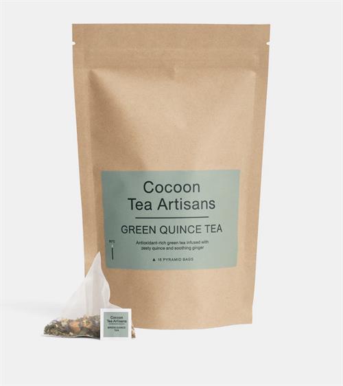 COCOON TEA ARTISANS, ØKOLOGISK GREEN QUINCE TE, REFILL