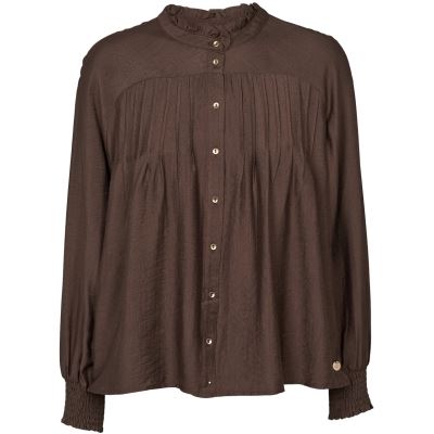 PREPAIR BLUSE, LUCY BLOUSE, BROWN
