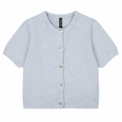PREPAIR CARDIGAN, HYACINTH KNIT CARDIGAN, BLUE