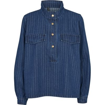 PREPAIR BLUSE, BIANCA BLOUSE, BLUE