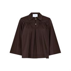 LA ROUGE SKJORTE, VILMA SHIRT, DARK BROWN