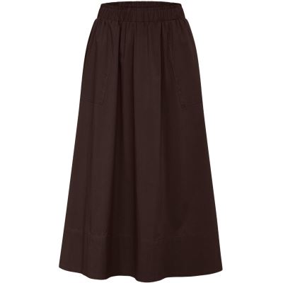 LA ROUGE NEDERDEL, VILMA SKIRT, DARK BROWN