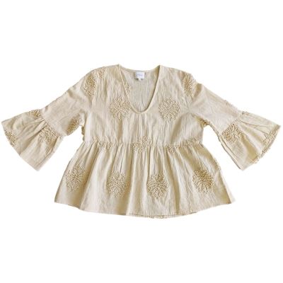 LA ROUGE BLUSE, KAREN BLOUSE, CREME