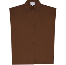 LA ROUGE BLUSE, PIA BLOUSE, DARK BROWN