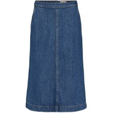 ESMÈ STUDIOS NEDERDEL, ESNICOLE DENIM SKIRT, BLUE DENIM