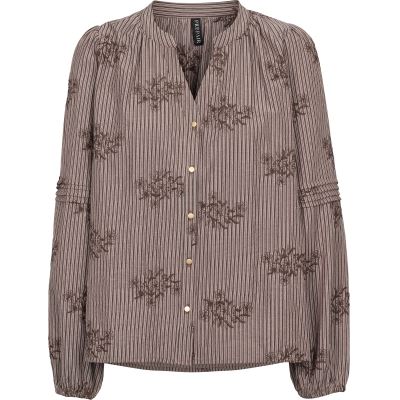 PREPAIR SKJORTE, HARRIET BLOUSE, BROWN