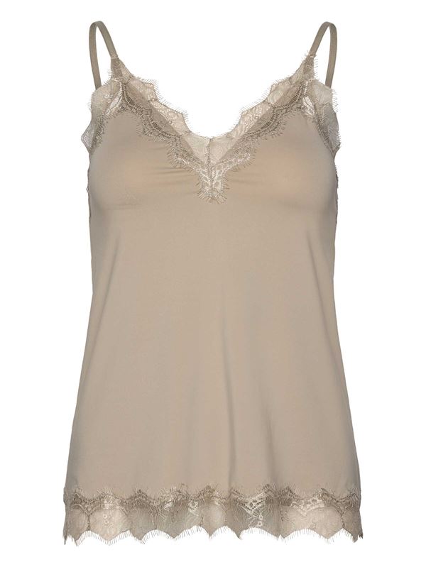ROSEMUNDE TOP, RWBILLIE SL LACE STRAP TOP, ABBEY STONE