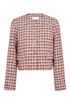 CO`COUTURE JAKKE, TIKACC BOUCLE JACKET, DUSTY ROSE