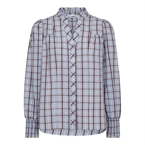 CO`COUTURE SKJORTE, MILEYCC V-SHIRT, PALE BLUE