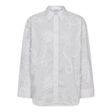 CO`COUTURE SKJORTE, XAVIERCC FLOWER SHIRT, WHITE