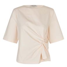 SECOND FEMALE T-SHIRT, ARKAI DRAPE TEE, EGGNOG