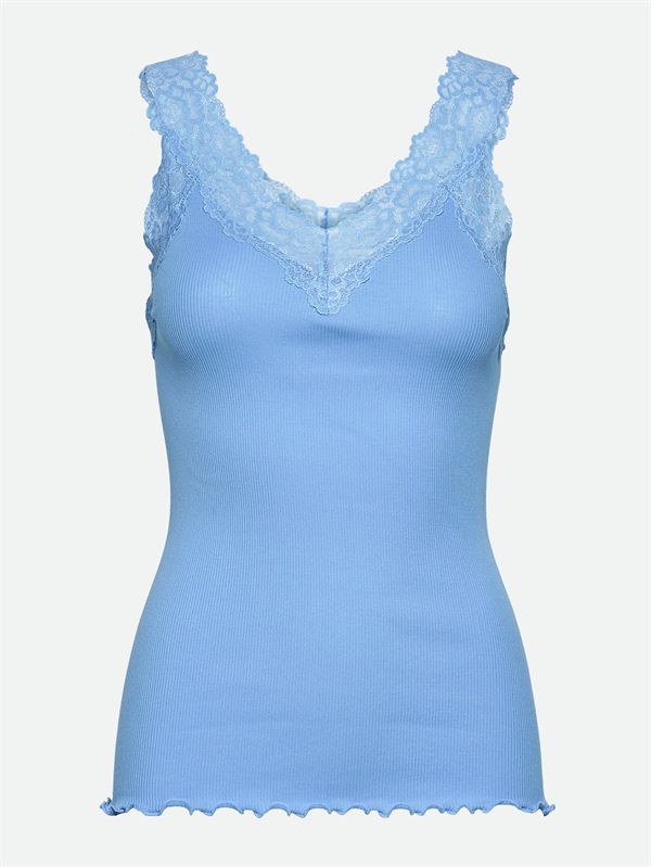 ROSEMUNDE TOP, RWBERNARDINE SL REGULAR VNECK TOP, BLUE HEAVEN
