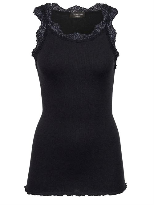 ROSEMUNDE TOP, RWBURLINGTON WOOL SL LACE, BLACK