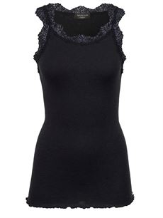 ROSEMUNDE TOP, RWBURLINGTON WOOL SL LACE, BLACK