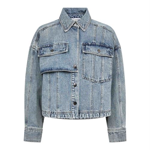 CO`COUTURE DENIM JAKKE, DENICECC DENIM JACKET, BLEACH DENIM