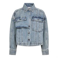 CO`COUTURE DENIM JAKKE, DENICECC DENIM JACKET, BLEACH DENIM