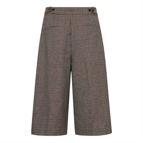 CO`COUTURE BERMUDA, VEYACC CHECK BERMUDA, BROWN