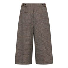 CO`COUTURE BERMUDA, VEYACC CHECK BERMUDA, BROWN