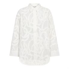 CO´COUTURE SKJORTE, BRYNNCC STRUCTURE SHIRT, WHITE