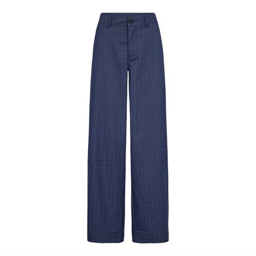 CO`COUTURE BUKSER, DAXTERCC CHECK PANT, NEW BLUE 