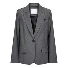 CO`COUTURE BLAZER, JACKYCC FITTED BLAZER, MID GREY