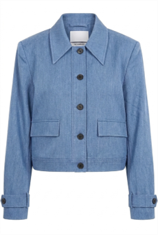 CO`COUTURE JAKKE, TERRYCCJACKET, ASH BLUE
