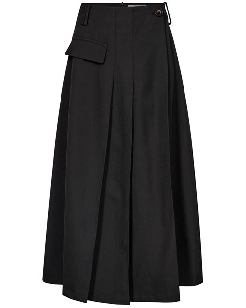 CO`COUTURE NEDERDEL, LUNACC LONG SKIRT, BLACK