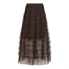 CO`COUTURE NEDERDEL, JADECC SKIRT, BISON