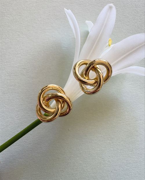 FRIIHOF SIIG ØRERINGE, KNOT EARSTICK, GULDBELAGT