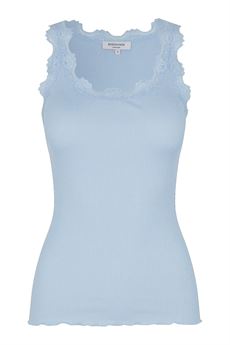 ROSEMUNDE TOP, RWBABETTE SILK SL U-NECK LONG LACE TOP, NANTUCKET BLUE