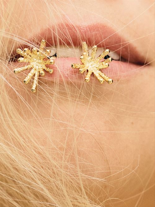 FRIIHOF SIIG ØRERINGE, AILA EARRING, GULDBELAGT