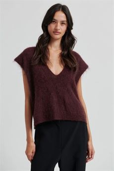 SECOND FEMALE VEST, CAMRYN KNIT VEST, SASSAFRAS