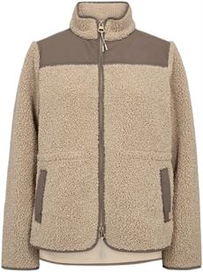 MOS MOSH FLEECE JAKKE, MMELISA ELI TEDDY JACKET, FEATHER GRAY