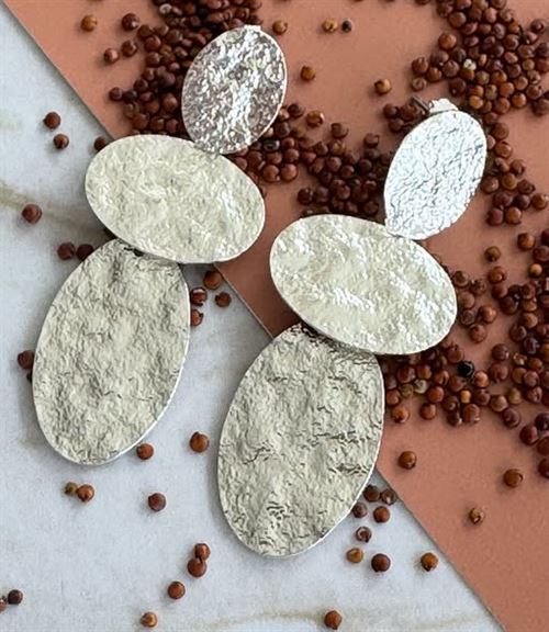 FRIIHOF+SIIG ØRERINGE, CANA EARRING, SØLVBELAGT