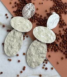 FRIIHOF+SIIG ØRERINGE, CANA EARRING, SØLVBELAGT