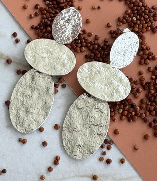 FRIIHOF+SIIG ØRERINGE, CANA EARRING, SØLVBELAGT