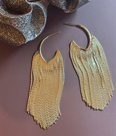 FRIIHOF SIIG ØRERINGE, TREASURA EARRING, GULDBELAGT