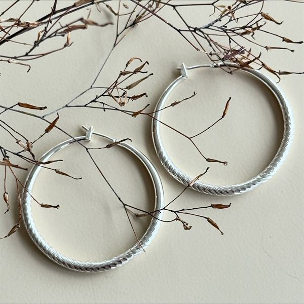 FRIIHOF SIIG ØRERINGE, ALLISON  HOOPS, SØLVBELAGT