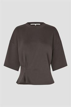 SECOND FEMALE T-SHIRT, MISSOURI TEE, DARK BROWN MELANGE