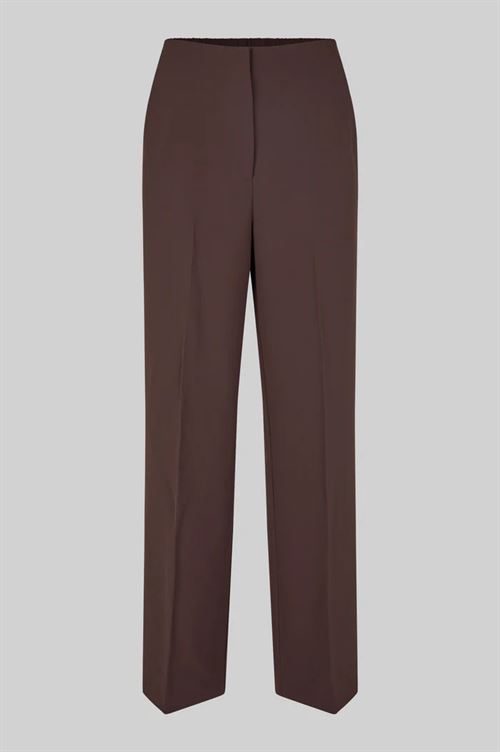 SECOND FEMALE BUKSER, FIQUE CLASSIC TROUSERS, CHOCOLATE PLUM