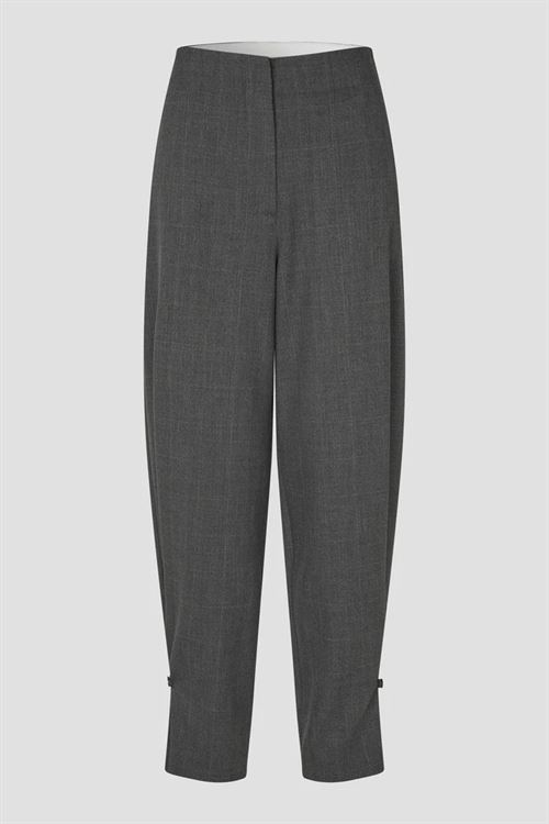 SECOND FEMALE BUKSER, ANJOU TROUSERS, DARK GREY MELANGE