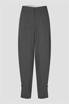 SECOND FEMALE BUKSER, ANJOU TROUSERS, DARK GREY MELANGE