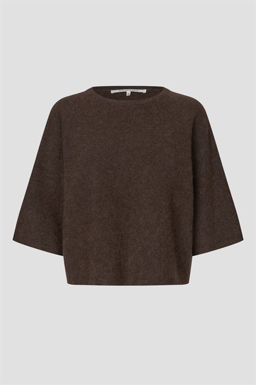 SECOND FEMALE STRIK, GABBY KNIT O-NECK, DEMITASSE