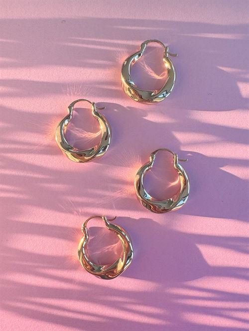 FRIIHOF SIIG ØRERINGE, LARA EARRING, GULDBELAGT