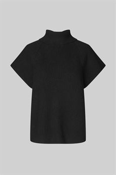 SECOND FEMALE VEST, ETTAS KNIT VEST, BLACK