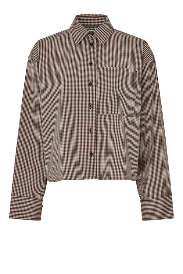 SECOND FEMALE SKJORTE, REDFORD SHIRT, CHINCHILLA