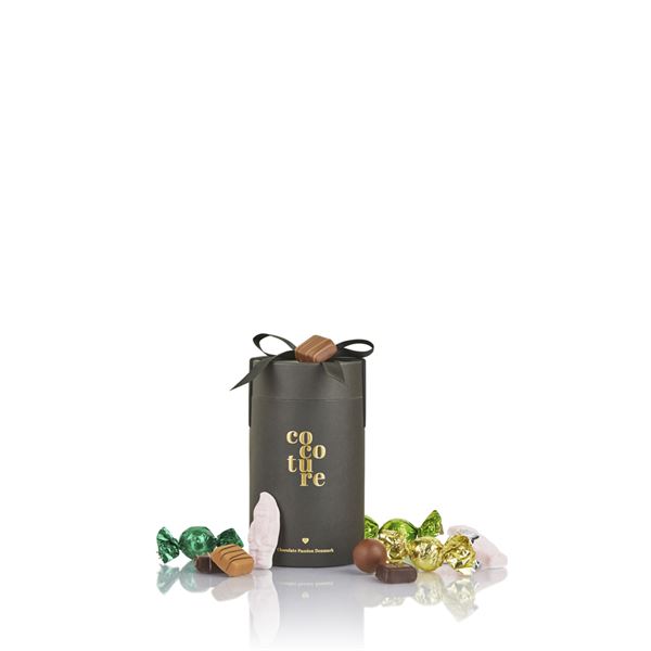 MIXET COCOTURE CHOKOLADEKUGLER & KARAMEL MIX I GAVERØR, SORT