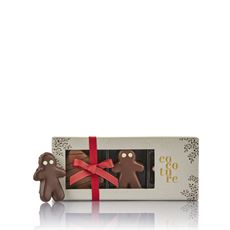 COCOTURE JULEMARCIPAN, 3 EKSKLUSIVE FIGURER I GRÅ GAVEÆSKE