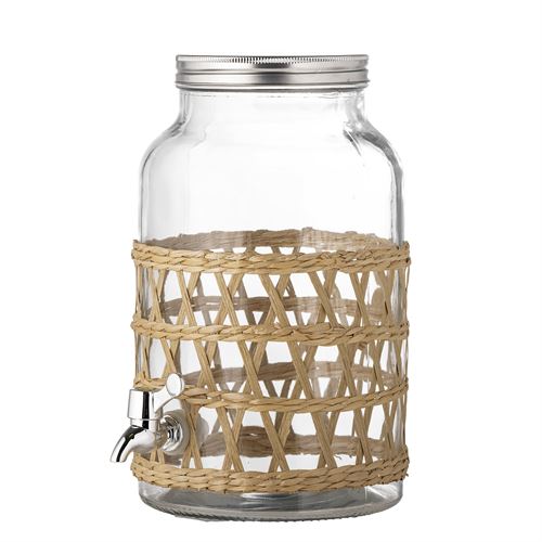 BLOOMINGVILLE GLASDISPENSER M/TAPPEHANE, MANNA, NATUR