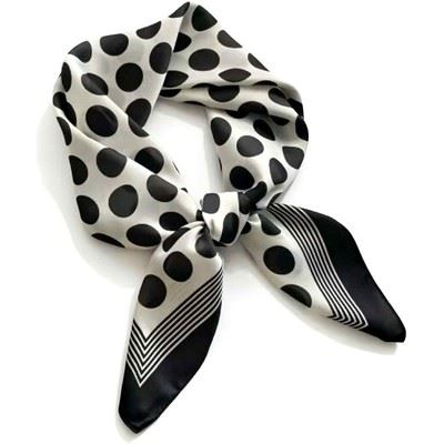 TIM OG SIMONSEN HALSTØRKLÆDER, SØS SCARF, BIG DOTS BLACK